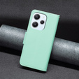 Flip case for Xiaomi Redmi 12 4G, Wallet Litchi Magnet, green