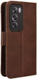 Flip case for Oppo Reno 12 Pro, Card Slot, brown
