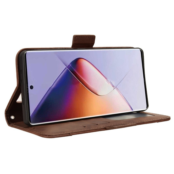 Flip case for Infinix Note 40 Pro Plus, Card Slot, brown