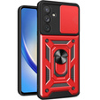 Case for Samsung Galaxy A34 5G, CamShield Slide, red