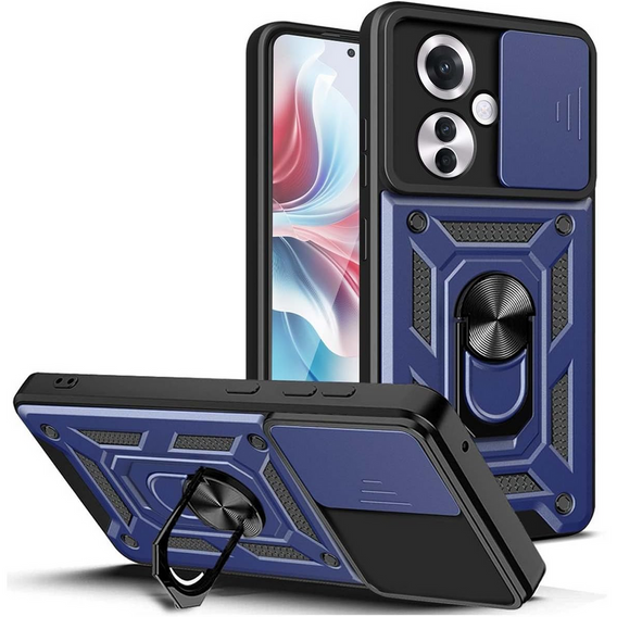 Case for Oppo Reno 11F 5G, CamShield Slide, blue