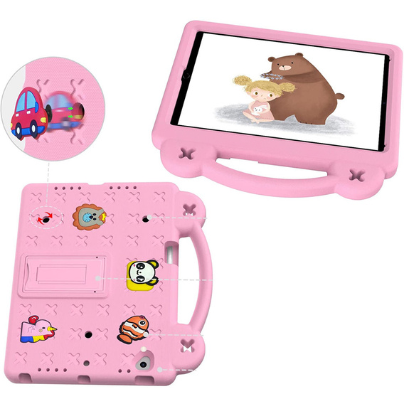 Children's case for Lenovo Tab M10 X505F X605F / Tab P10-X705F/L / Huawei T5 10.1, Cute Patterns, with stand, pink