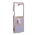 Case for Samsung Galaxy Z Flip 5 5G, Electro Ring, purple