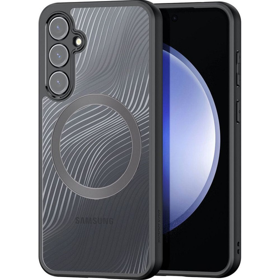DuxDucis case for Samsung Galaxy S23 FE, Aimo case, for MagSafe, transparent / black
