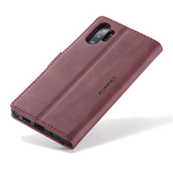 CASEME case for Samsung Galaxy Note 10 Plus/5G, Leather Wallet Case, red