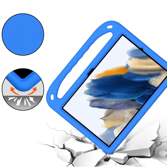 Children's Case for Samsung Galaxy Tab A9+, Children's Case with Handle, blue