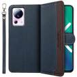 Flip case for Xiaomi 13 Lite, KHAZNEH RFID, blue / brown