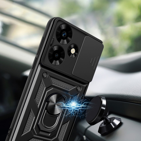 Case for Infinix Hot 30, CamShield Slide, black