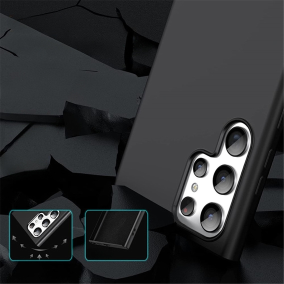 Case for Samsung Galaxy S23 Ultra, Silicone MagSafe, black