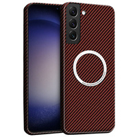 Case for Samsung Galaxy S23 Plus, Magsafe Slim Carbon, red
