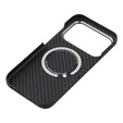 Case for iPhone 17 Pro Max, Carbon Fiber, for MagSafe, black