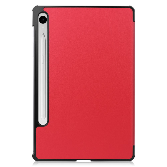 Case for Samsung Galaxy Tab S9 FE, Tri-fold, red