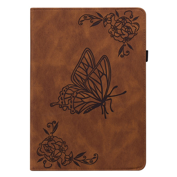 Case for Lenovo Tab M11, Butterfly, brown
