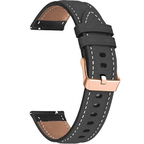 Leather Belt for Samsung Galaxy Watch 42mm - Black