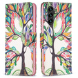 Flip case for Samsung Galaxy A55 5G, Wallet, Tree of life, white