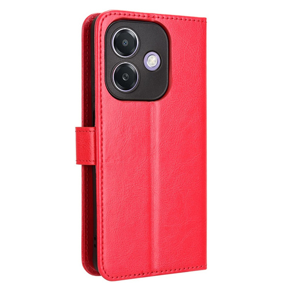 Flip case for Oppo A40 / Oppo A40m, Crazy Horse Wallet, red