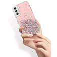 Case for Samsung Galaxy S22 5G, Glittery, pink