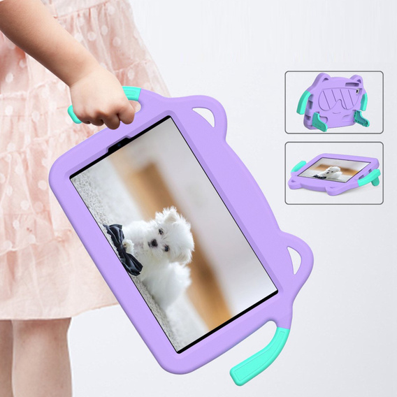 Children's case for Samsung Galaxy Tab A7 Lite 8.7T220 / T225 / A 8.0 (2019) T290 / T295, purple