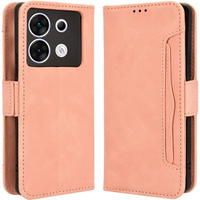 Flip case for Infinix Zero 30 5G, Card Slot, pink