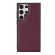 Flap case for Samsung Galaxy S23 Ultra, Wallet, for MagSafe, maroon