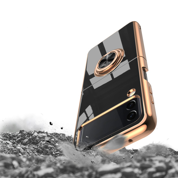 Case for Samsung Galaxy Z Flip 4 5G, Electro Ring, black