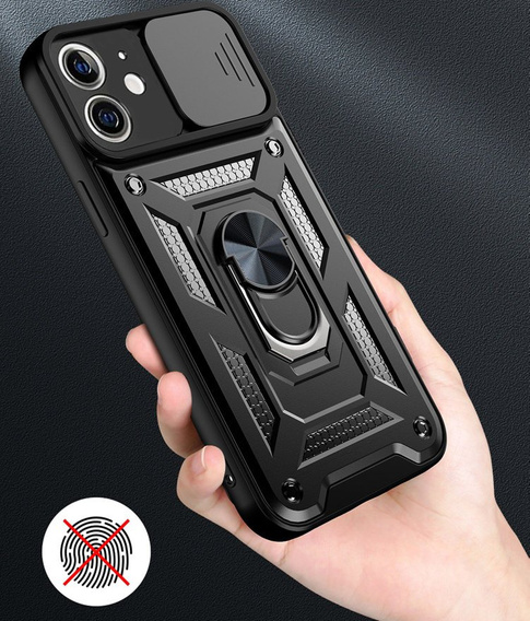 Case for iPhone 12, CamShield Slide, black