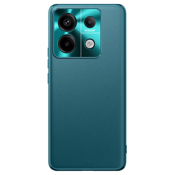 Leather case for Xiaomi Redmi Note 13 5G, leather hybrid, green
