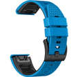 Silicone Strap for Garmin Fenix 7 / Forerunner 965 / 955 / 945 / 935, Blue / Black
