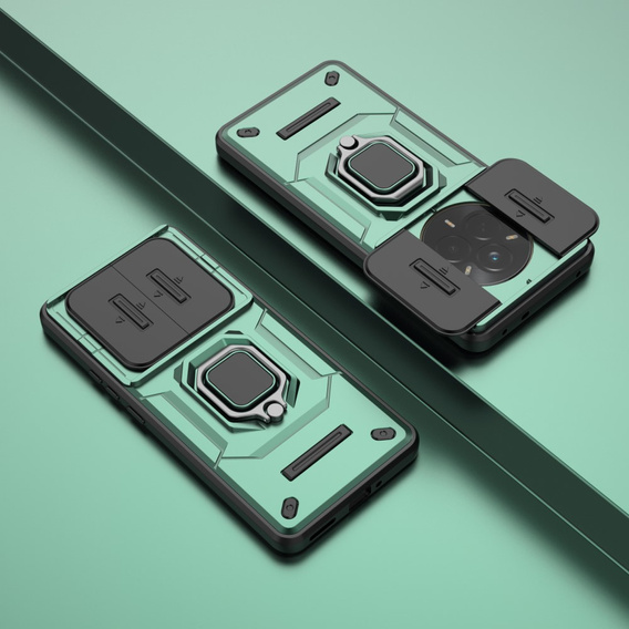 Case for Realme 14 Pro 5G, CamShield Slide, green
