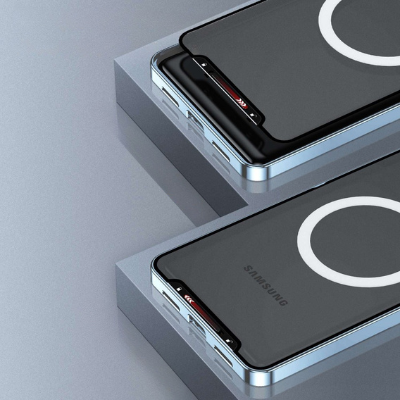 Camera Protection Case for Samsung Galaxy S20 FE, CamShield MagSafe, transparent / blue