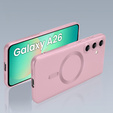 Case for Samsung Galaxy A26, ColorMag, for MagSafe, pink + 9H tempered glass