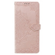 Flip case for Xiaomi Poco X6 Pro 5G, Mandala, pink rose gold