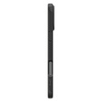 Spigen case for iPhone 16 Pro, Liquid Air, black + 9H Tempered Glass