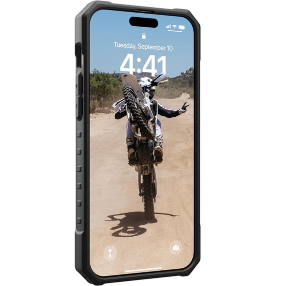 Urban Armor Gear Case for iPhone 15 Pro Max, Pathfinder MagSafe Camo, black