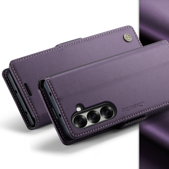 CASEME Litchi Wallet flip case for Samsung Galaxy Z Fold7 5G