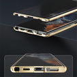 Case for Samsung Galaxy S22 Ultra, Magnetic Dual Glass, gold