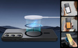 Case for Samsung Galaxy S23, for MagSafe, ERBORD Matt Case, black + Screen Glass