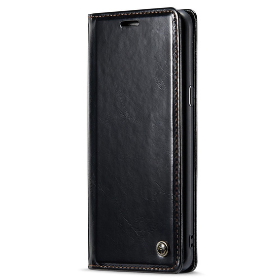 CASEME flip case for Samsung Galaxy S8, Waxy Textublack, black