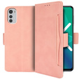 Flip case for Motorola Moto E32 4G, Card Slot, pink