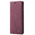 CASEME case for Huawei P30 Pro, Leather Wallet Case, maroon