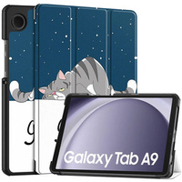 Case for Samsung Galaxy Tab A9, Smartcase, sleeping cat