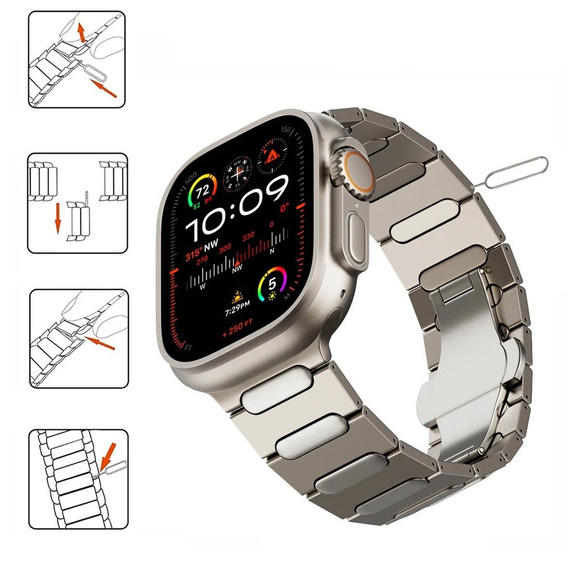 Bracelet for Apple Watch 1/2/3/4/5/6/7/8/9/SE/ULTRA/ULTRA 2 42/44/45/49MM, Titanium