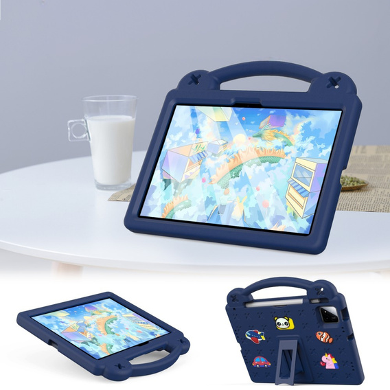 Children's case for Xiaomi Pad 7 / 7 Pro, Cute Patterns, with stand, dark blue