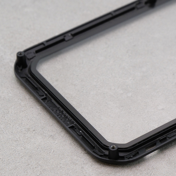 Love Mei Case for iPhone 12, armored with glass, black