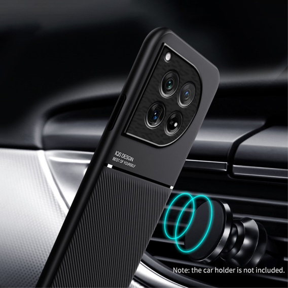 Case for OnePlus 12 5G, with magnetic grip plate, black