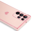 Case for Samsung Galaxy S23 Ultra, Electro heart, pink rose gold + Full Glue Ceramic Glass