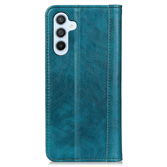 Case for Samsung Galaxy A55 5G, Wallet Litchi Leather, green