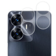 2x ERBORD tempered glass for camera to Realme C55, transparent