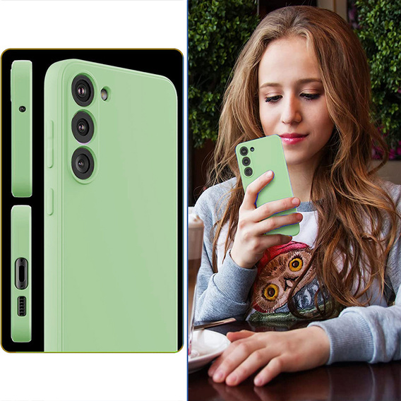 Case for Samsung Galaxy S23 5G, Silicone Lite, green