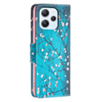 Flip case for Xiaomi Redmi 12 4G, Wallet, Sakura, blue